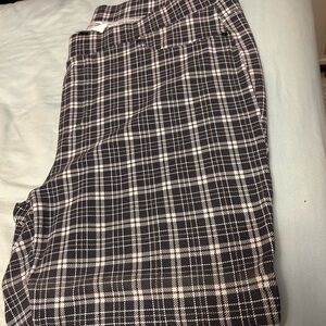 Stylish Black and White Plaid Leggings Seven7